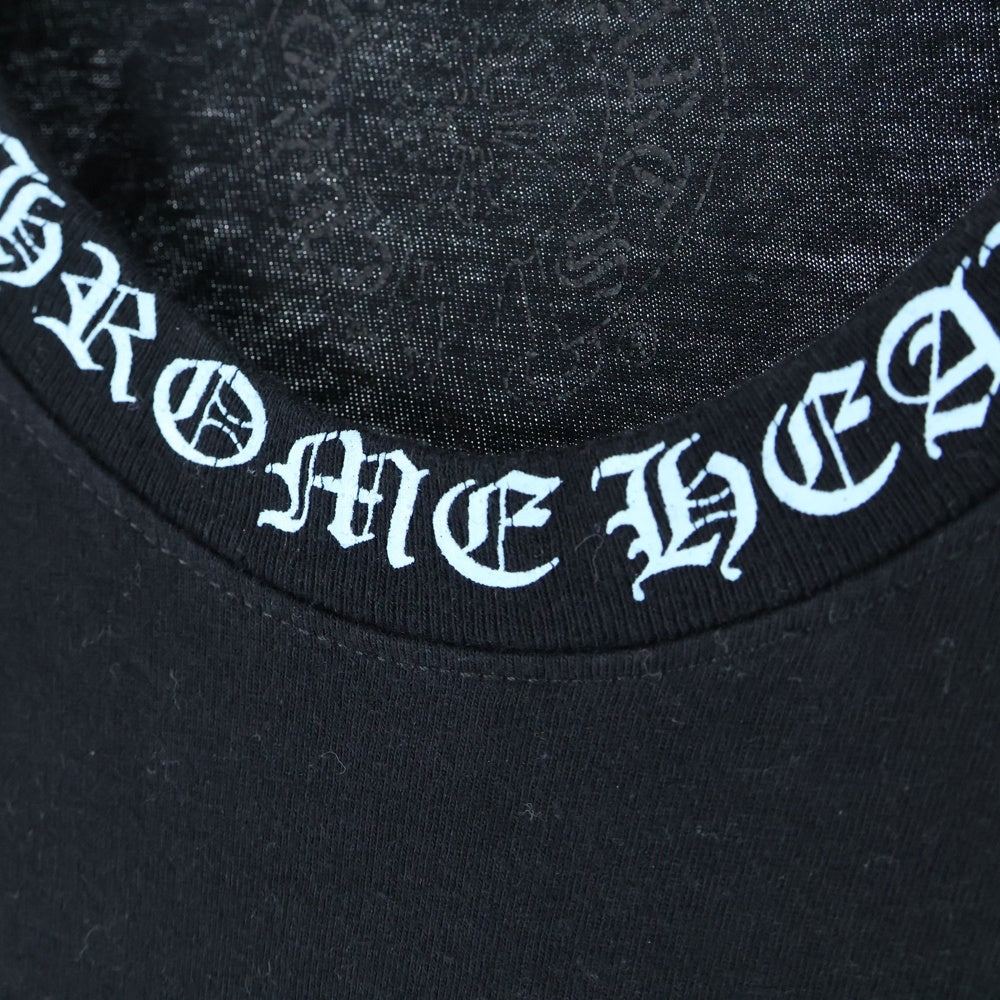 CHROME HEARTS(クロムハーツ) Neck Logo Tee ネックロゴ 半袖Tシャツ ブラック