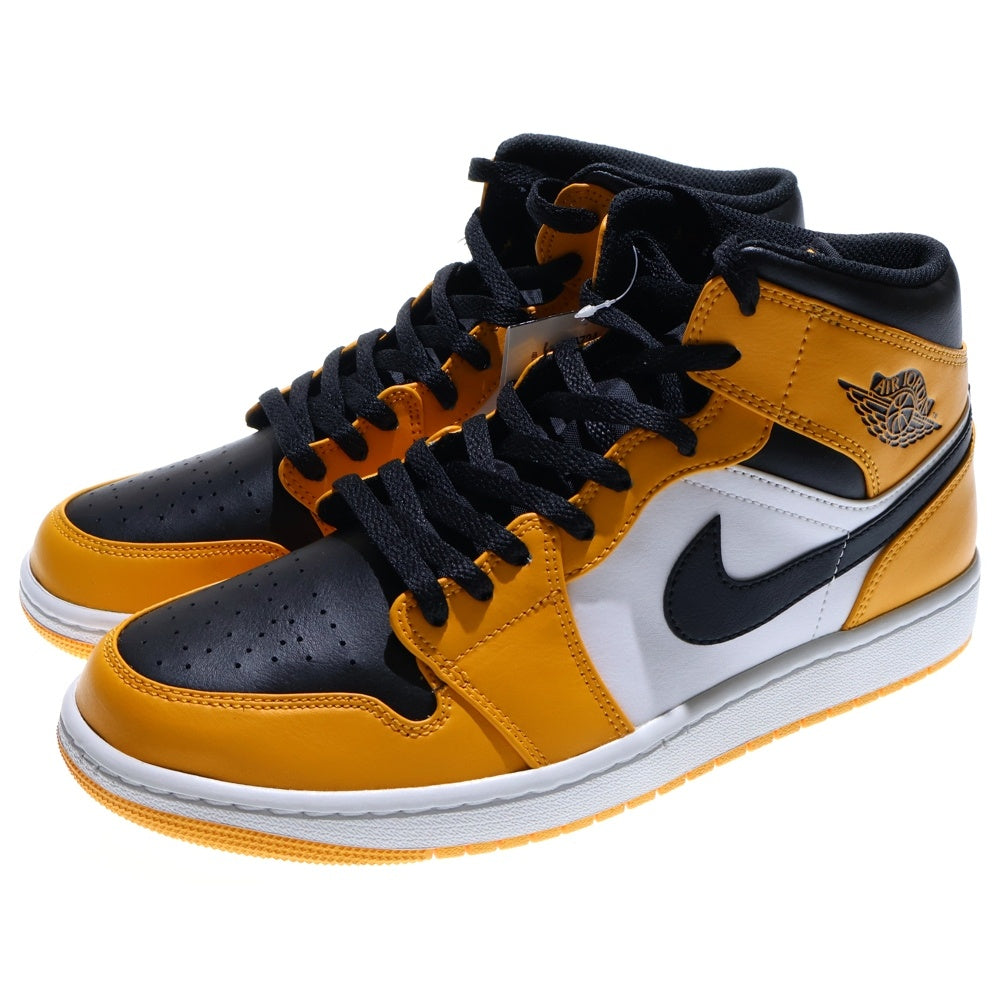 NIKE(ナイキ) AIR JORDAN 1 MID TAXI エアジョーダン1 タクシー ミッドカットスニーカー イエロー/ホワイト US10/28cm 554724-701