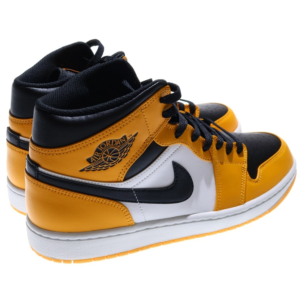 NIKE(ナイキ) AIR JORDAN 1 MID TAXI エアジョーダン1 タクシー ミッドカットスニーカー イエロー/ホワイト US10/28cm 554724-701