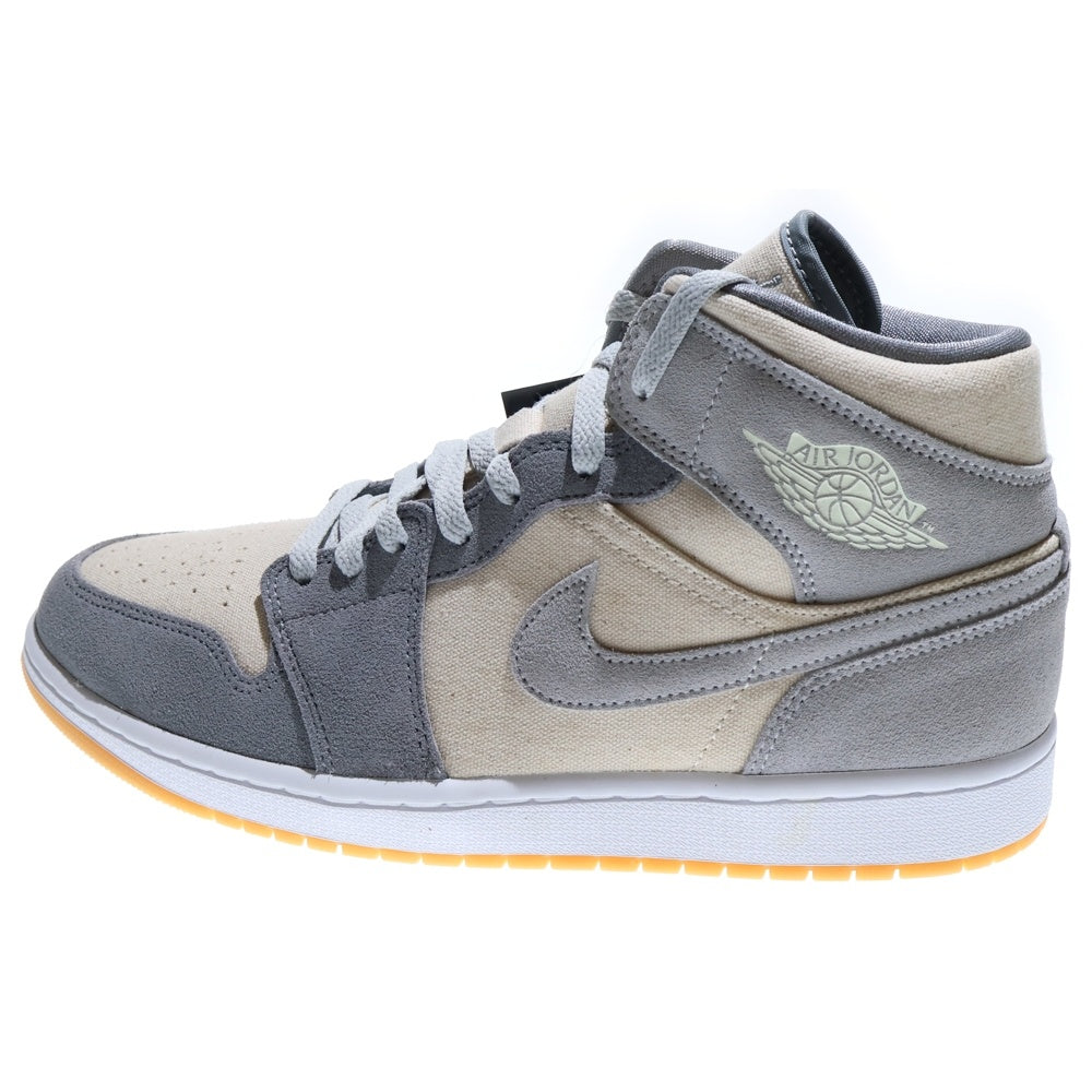 NIKE(ナイキ) AIR JORDAN 1 MID SE COCONUT MILK エアジョーダン1 ココナッツミルク ミッドカットスニーカー グレー US10/28cm DN4281-100