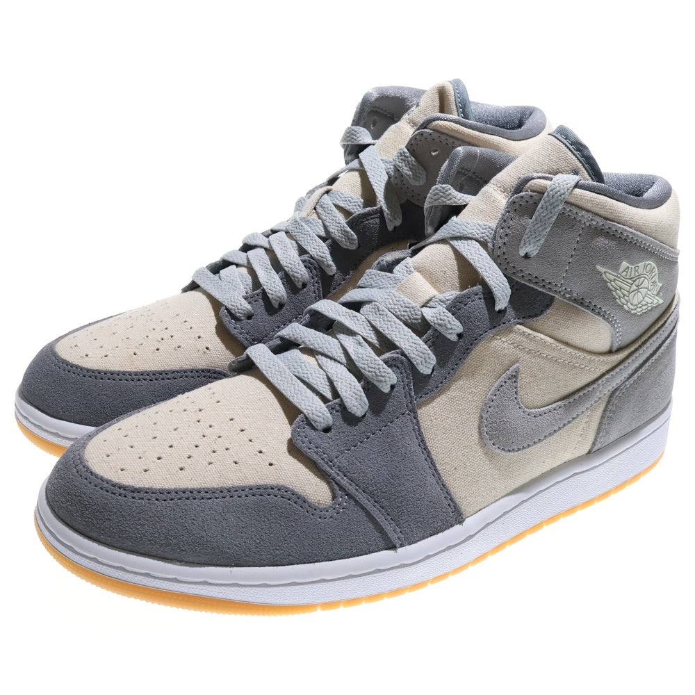NIKE(ナイキ) AIR JORDAN 1 MID SE COCONUT MILK エアジョーダン1 ココナッツミルク ミッドカットスニーカー グレー US10/28cm DN4281-100