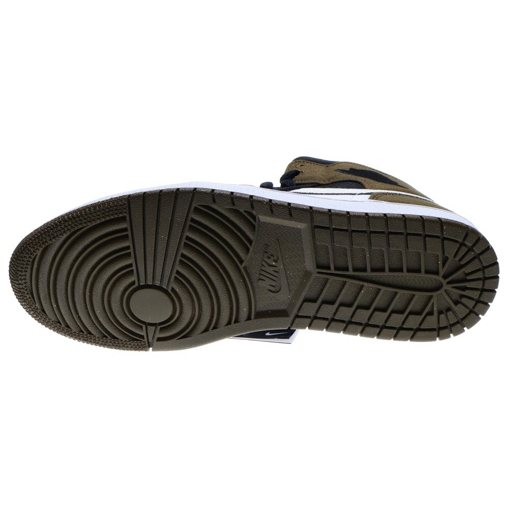 NIKE(ナイキ) WMNS AIR JORDAN 1 MID SE OLIVE TOE ウィメンズ エアジョーダン 1 オリーブトゥ ミッドカットスニーカー ブラック/ホワイト/オリーブ US11.5/28.5cm DV0427-301