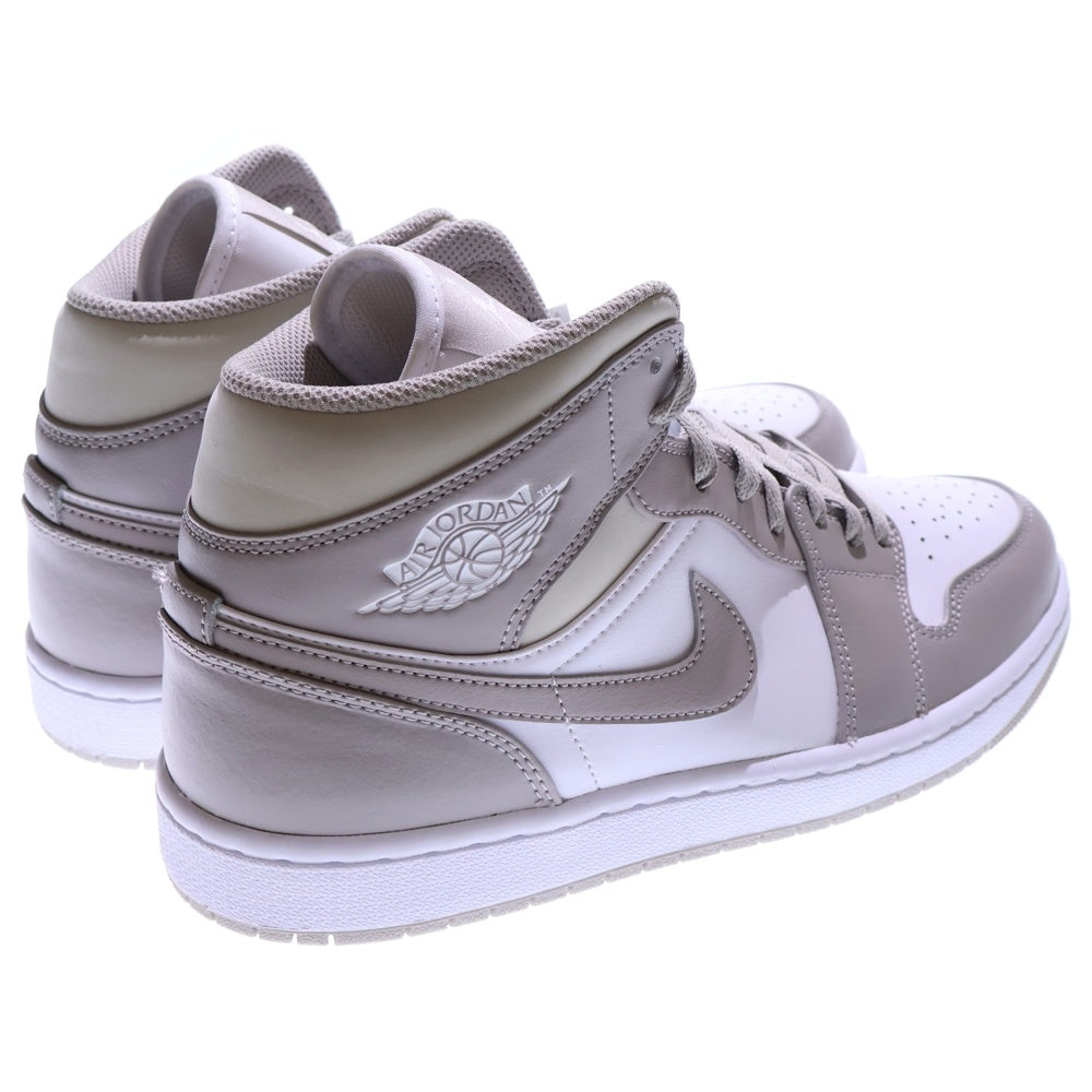 NIKE(ナイキ) AIR JORDAN 1 MID LINEN エアジョーダン 1 リネン ミッドカットスニーカー グレー US10/28cm 554724-082