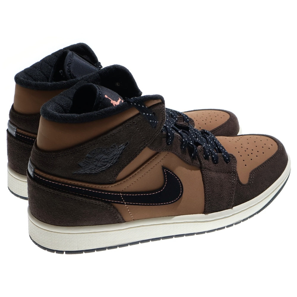 NIKE(ナイキ) AIR JORDAN 1 MID SE DARK CHOCOLATE エアジョーダン1 ダークチョコレート ミッドカットスニーカー ブラウン US10/28cm DC7294-200