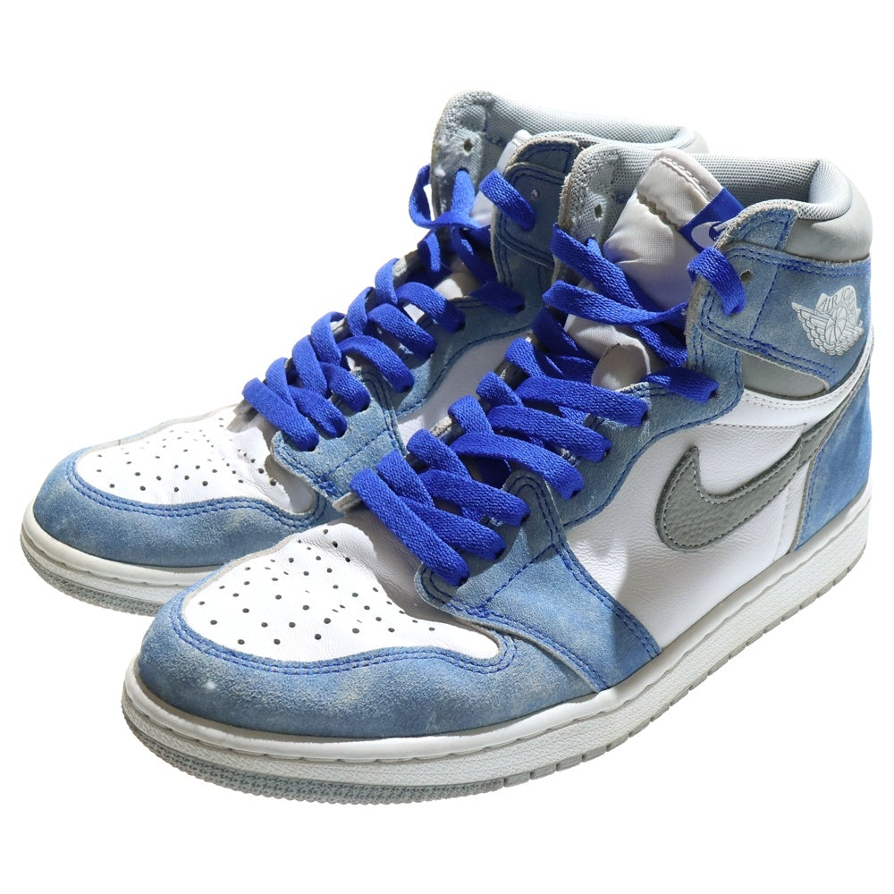 NIKE(ナイキ) AIR JORDAN 1 HIGH OG HYPER ROYAL エアジョーダン1 ハイパーロイヤル ハイカットスニーカー ホワイト/ブルー US9/27cm 555088-402