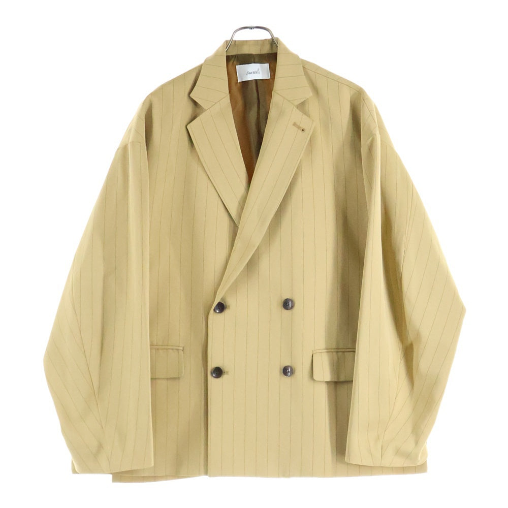 soerte(ソエルテ) ノッチドラペル 2B ストライプ ダブルテーラード