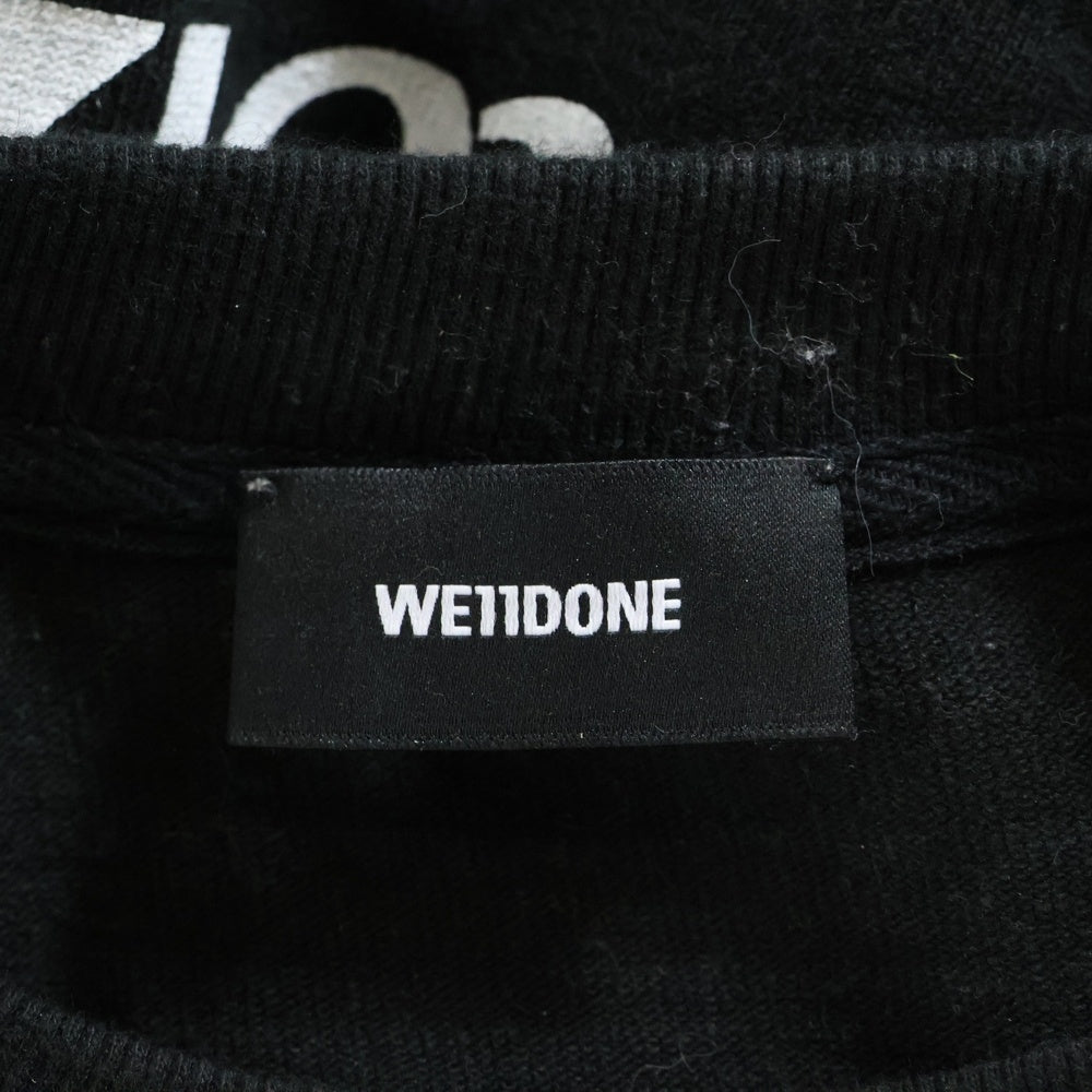 we11done(ウェルダン) HORROR COLLAGE TOP ホラーコラージュ プリント ロング Tシャツ 長袖 ブラック WD-TP4-20-728-U-BK