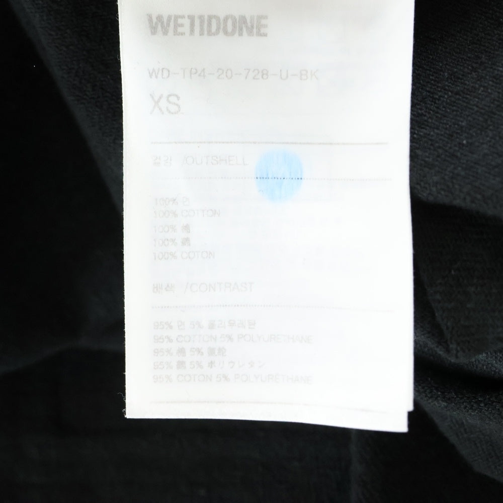 we11done(ウェルダン) HORROR COLLAGE TOP ホラーコラージュ プリント ロング Tシャツ 長袖 ブラック WD-TP4-20-728-U-BK