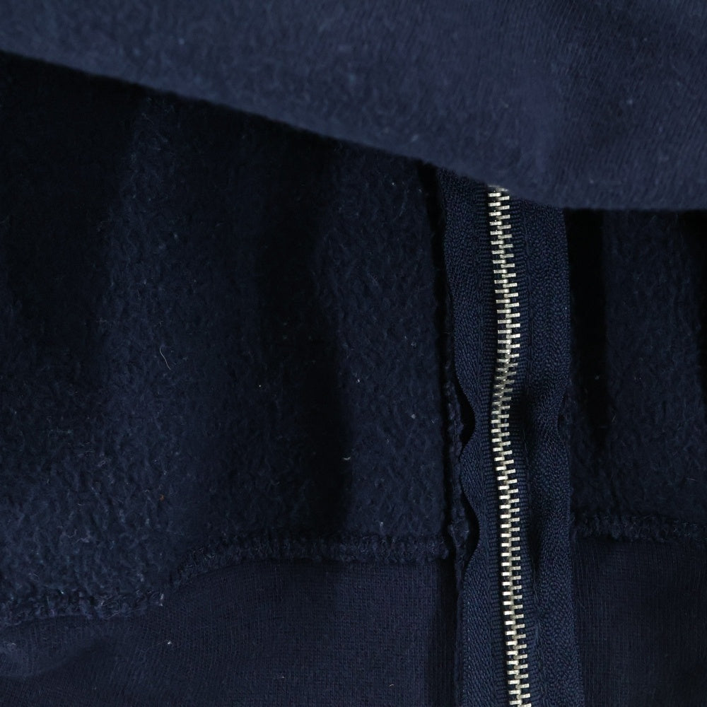 STUSSY(ステューシー) バックスカルプリント ジップアップコットンパーカー ブラック