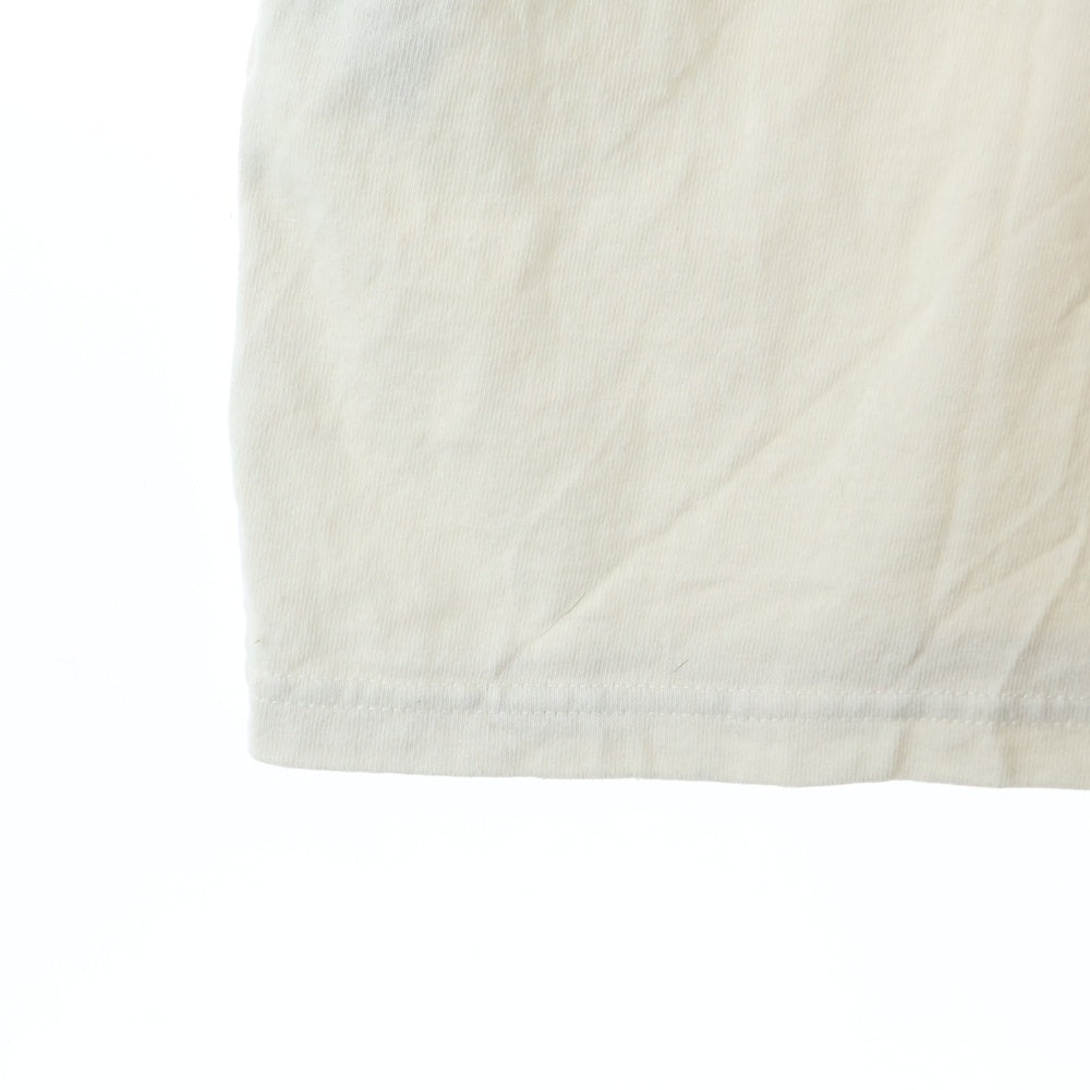 KAPITAL(キャピタル) 天竺 2TONE BIGポケT ボーンプリント 半袖Tシャツ ホワイト