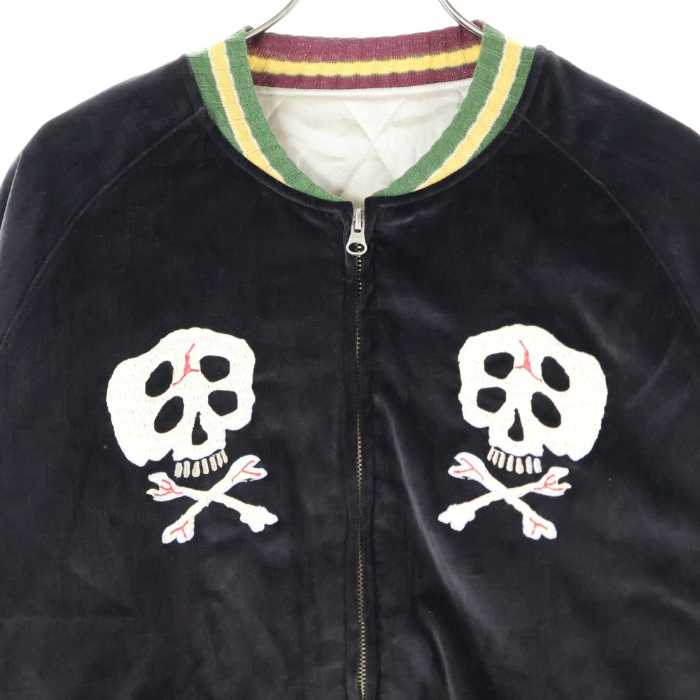 KAPITAL(キャピタル) 20AW 硫化別珍 スーベニアJKT レインスカル ジャケット 刺繍 キルティング ブラック EK-1527