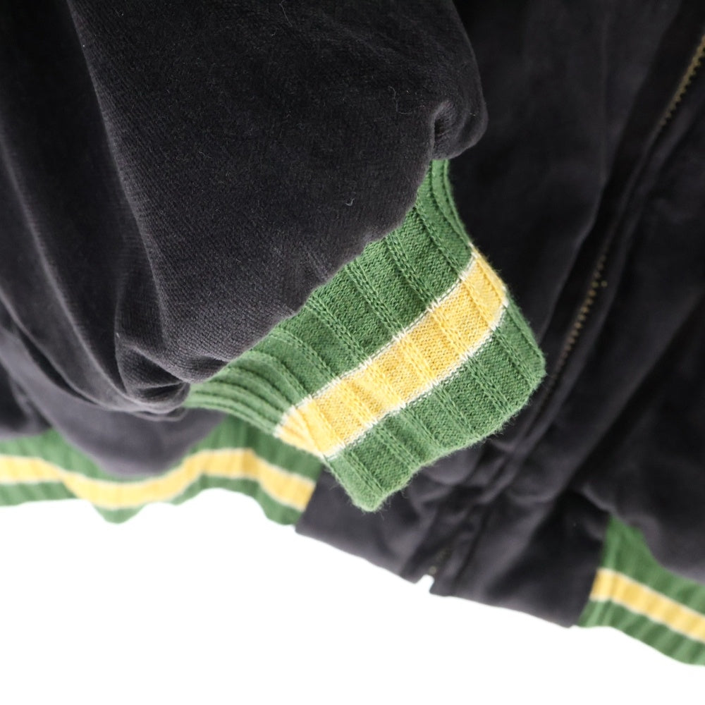 KAPITAL(キャピタル) 20AW 硫化別珍 スーベニアJKT レインスカル ジャケット 刺繍 キルティング ブラック EK-1527