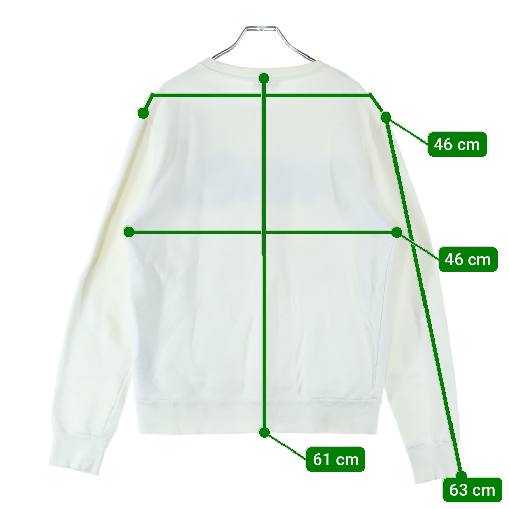 DIOR(ディオール) 19SS ×KAWS カウズ BEE ビー ロゴ刺繍 クルーネック プルオーバースウェットトレーナー ホワイト 923J620W1242