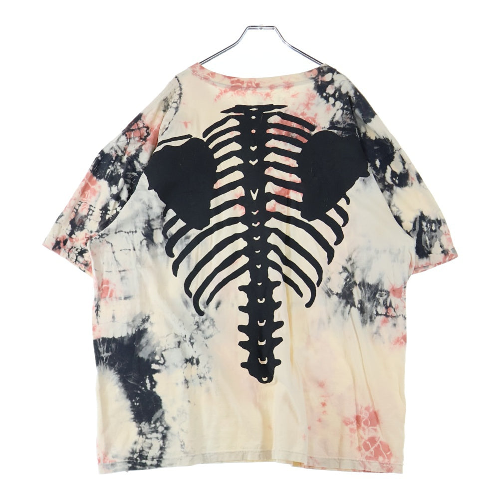 KAPITAL(キャピタル) BONE pt BIG T ASHBURY DYED ボーンプリント タイダイ 半袖Tシャツ マルチ EK-940