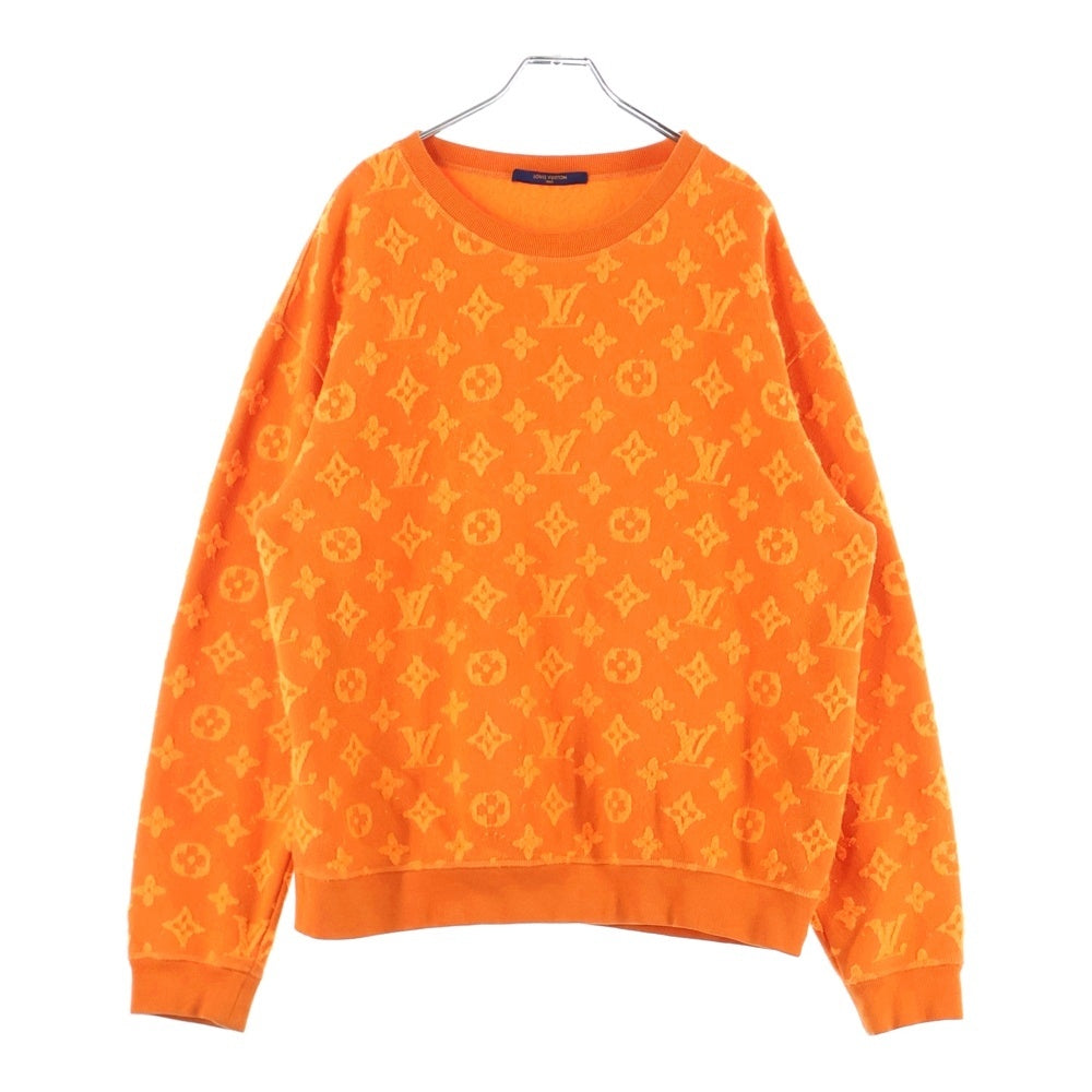 LOUIS VUITTON(ルイヴィトン) 19AW フルモノグラムジャカードクルーネックニットトレーナー オレンジ RM192M NPN HHY14W