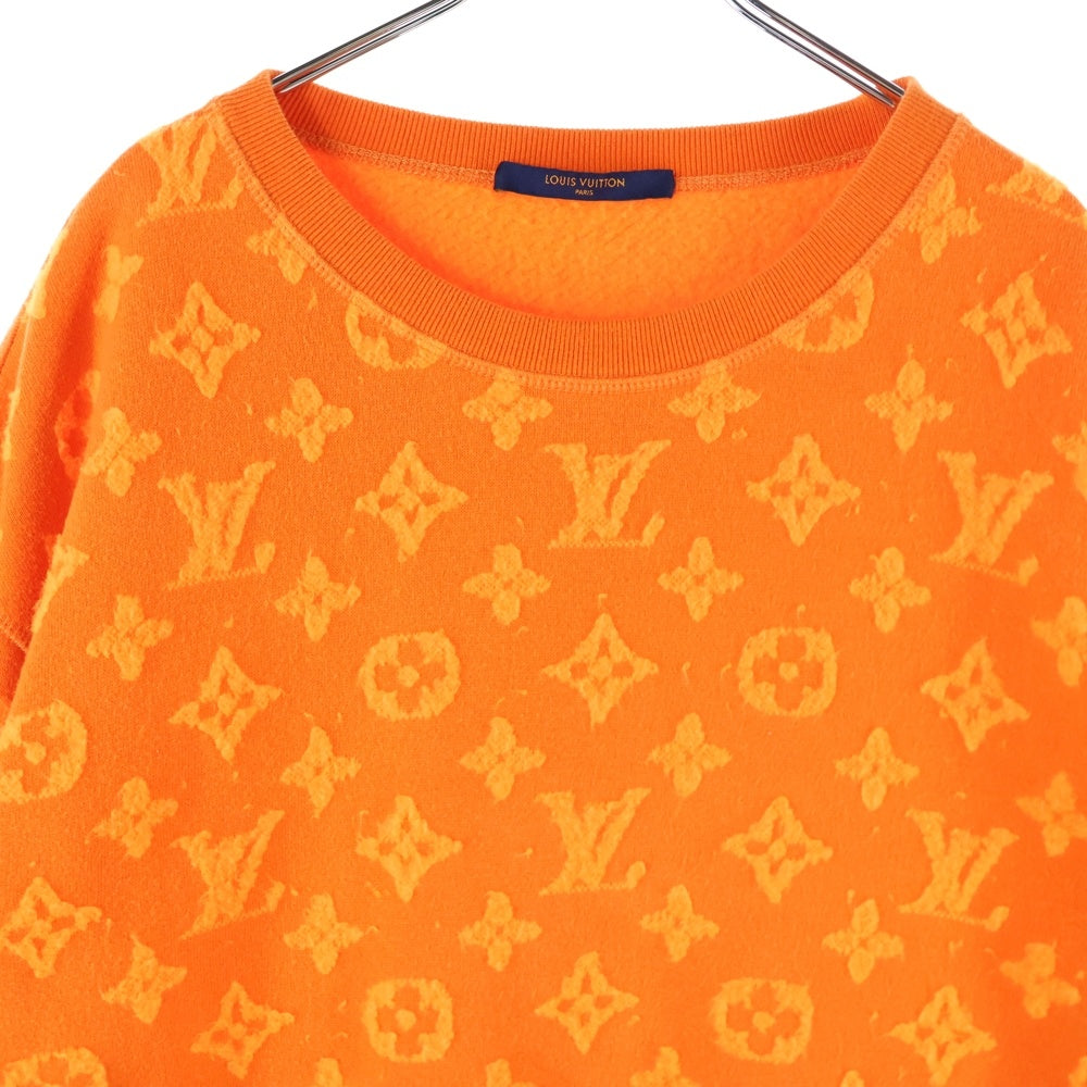 LOUIS VUITTON(ルイヴィトン) 19AW フルモノグラムジャカードクルーネックニットトレーナー オレンジ RM192M NPN HHY14W