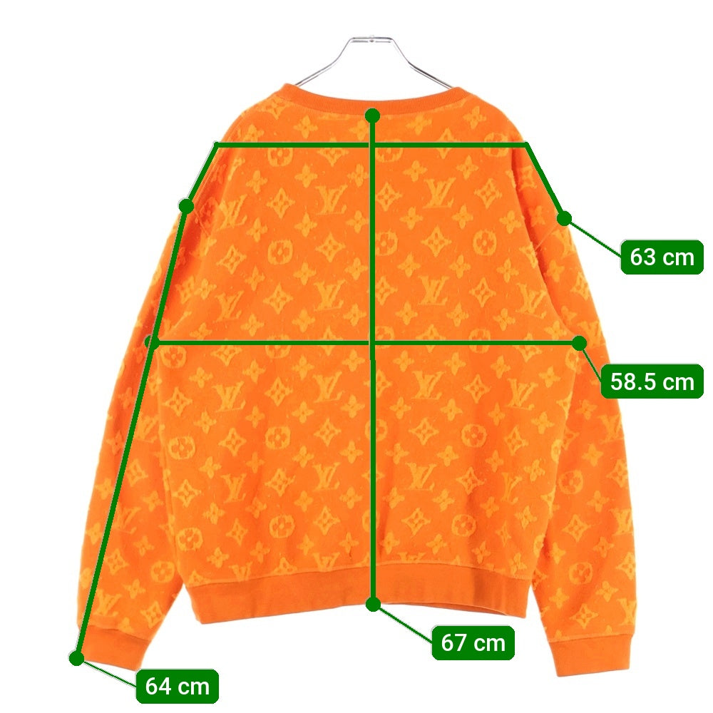 LOUIS VUITTON(ルイヴィトン) 19AW フルモノグラムジャカードクルーネックニットトレーナー オレンジ RM192M NPN HHY14W