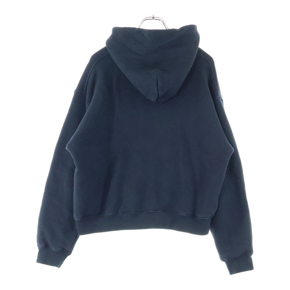 ALEXANDER WANG(アレキサンダーワン) ロゴプリント コットンプルオーバーパーカー ブラック