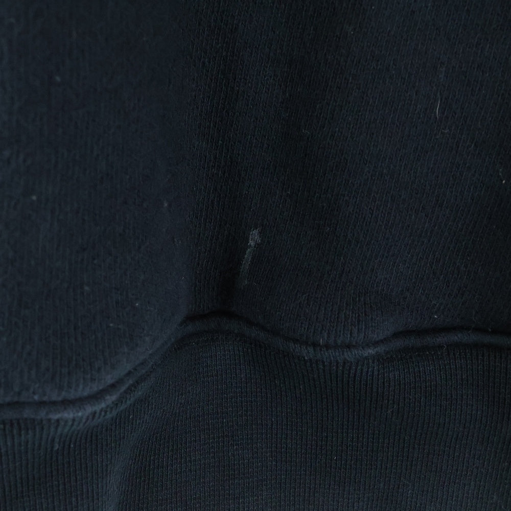 ALEXANDER WANG(アレキサンダーワン) ロゴプリント コットンプルオーバーパーカー ブラック