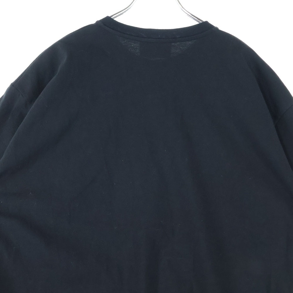 PRADA(プラダ) ロゴプレート付き クルーネック半袖Tシャツ ブラック 3558A S211 10UP