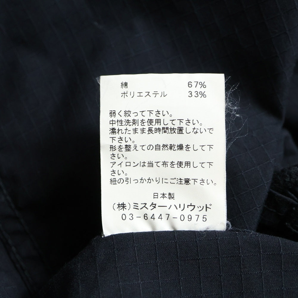 N.HOOLYWOOD(エヌハリウッド) コットン リップストップ モッズコート ブラック 972-CO01-066