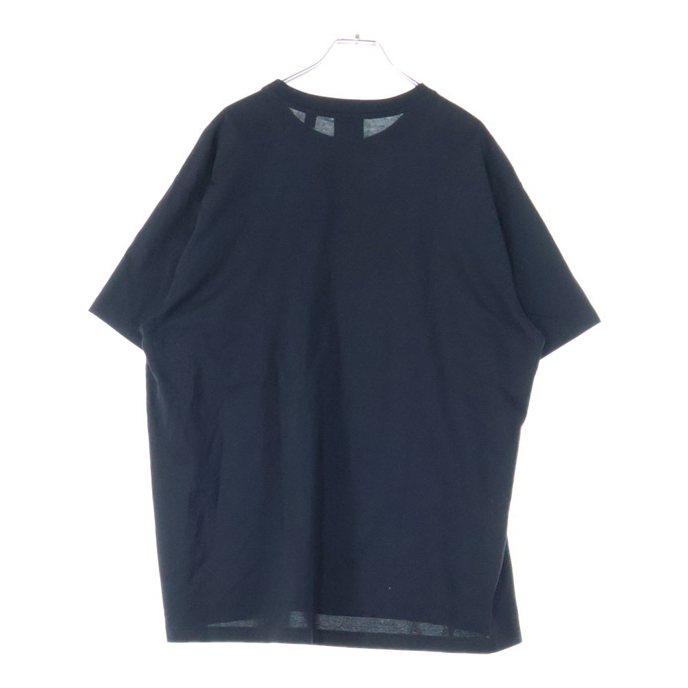 BURBERRY(バーバリー) 23AW EKD INLAY T-SHIRT フロントチェックロゴ クルーネック半袖Tシャツ カットソー ブラック 8070681