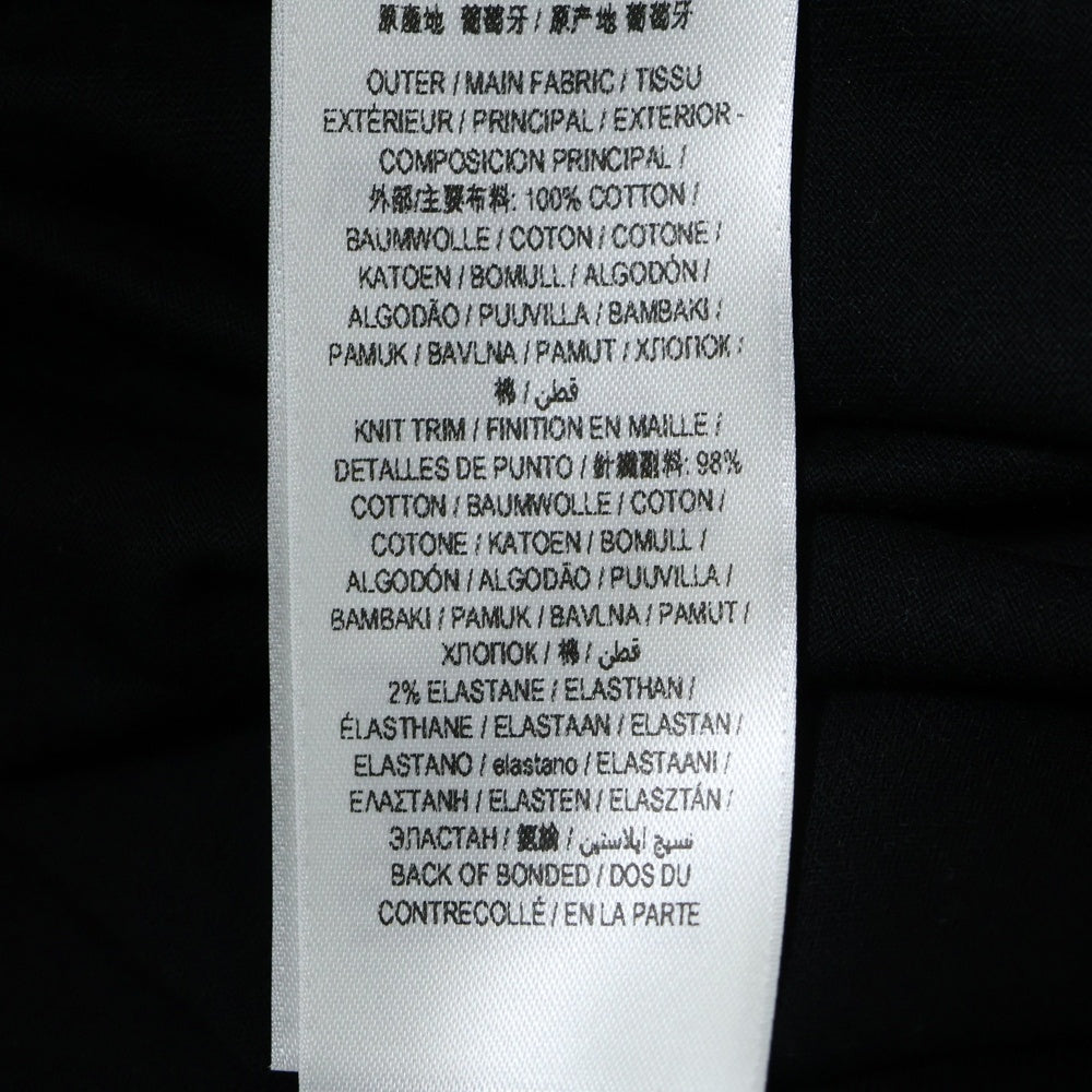 BURBERRY(バーバリー) 23AW EKD INLAY T-SHIRT フロントチェックロゴ クルーネック半袖Tシャツ カットソー ブラック 8070681