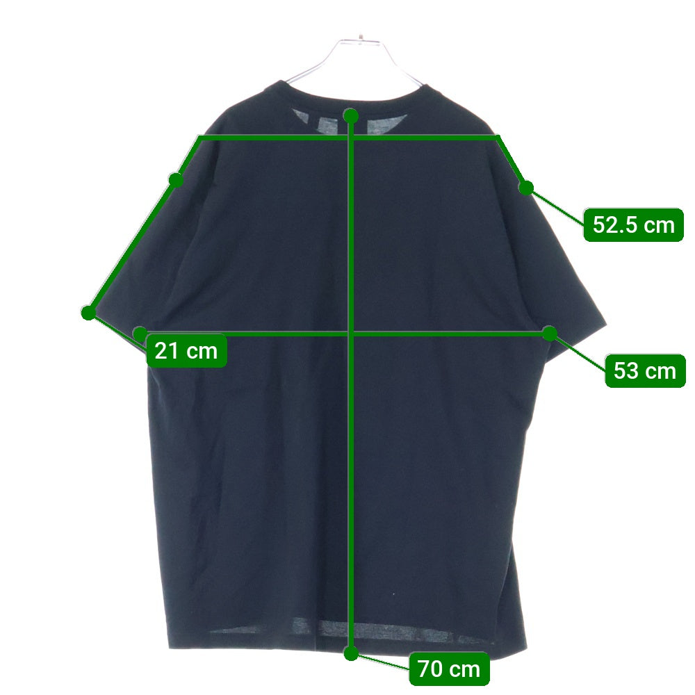 BURBERRY(バーバリー) 23AW EKD INLAY T-SHIRT フロントチェックロゴ クルーネック半袖Tシャツ カットソー ブラック 8070681