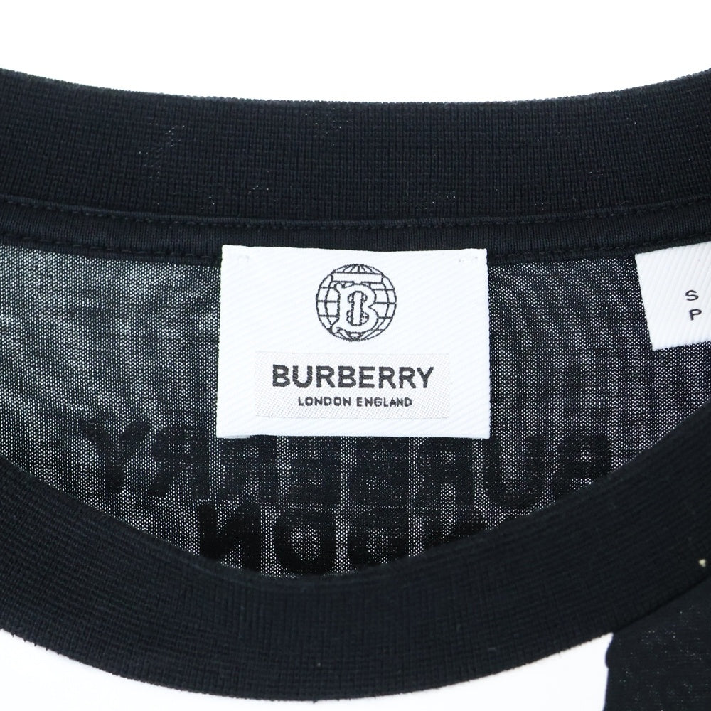 BURBERRY(バーバリー) 22SS LOVE LOGO SHORT SLEEVE TEE ラブプリント クルーネック半袖Tシャツ カットソー ブラック 8037580