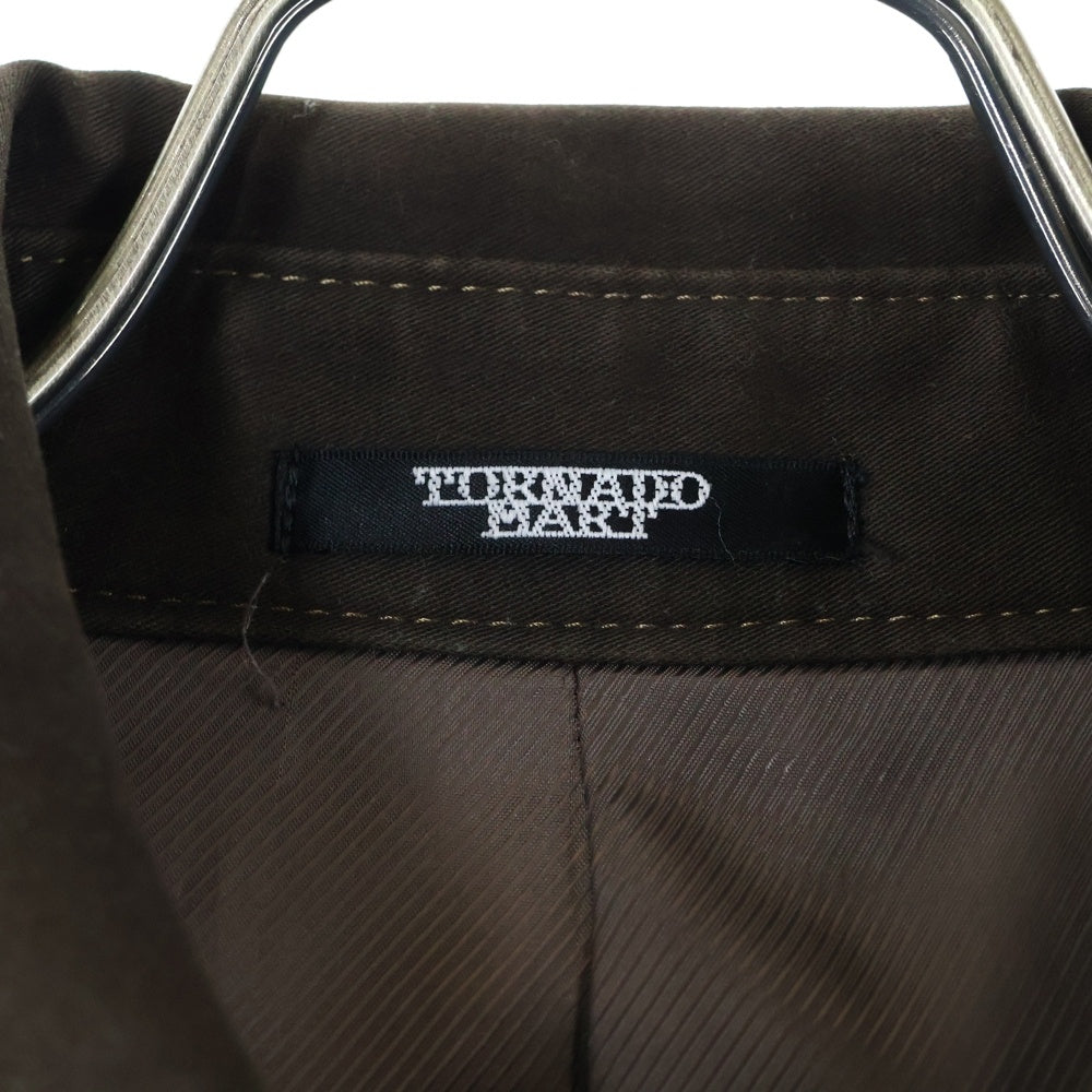 TORNADO MART(トルネードマート) フロントボタン レギュラーカラー ジャケット コート ブラウン TJK-6208