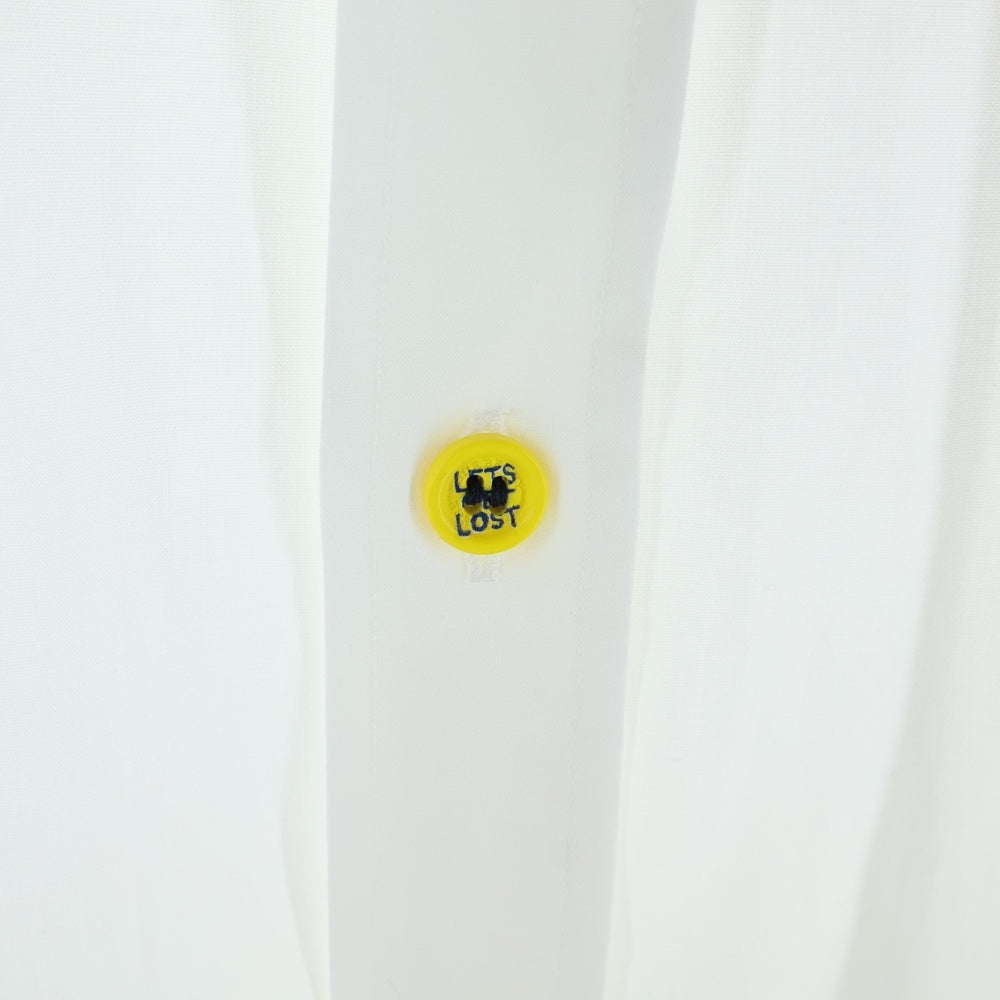 BURBERRY(バーバリー) ネックノバチェック マルチボタン レギュラーカラー長袖シャツ ホワイト 8003081