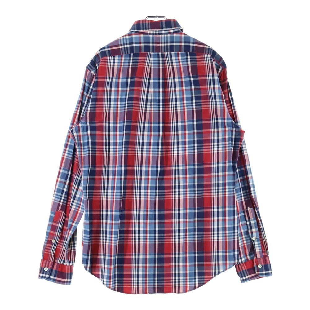 RALPH LAUREN(ラルフローレン) マドラスチェック ボタンダウン 長袖シャツ レッド/ブルー