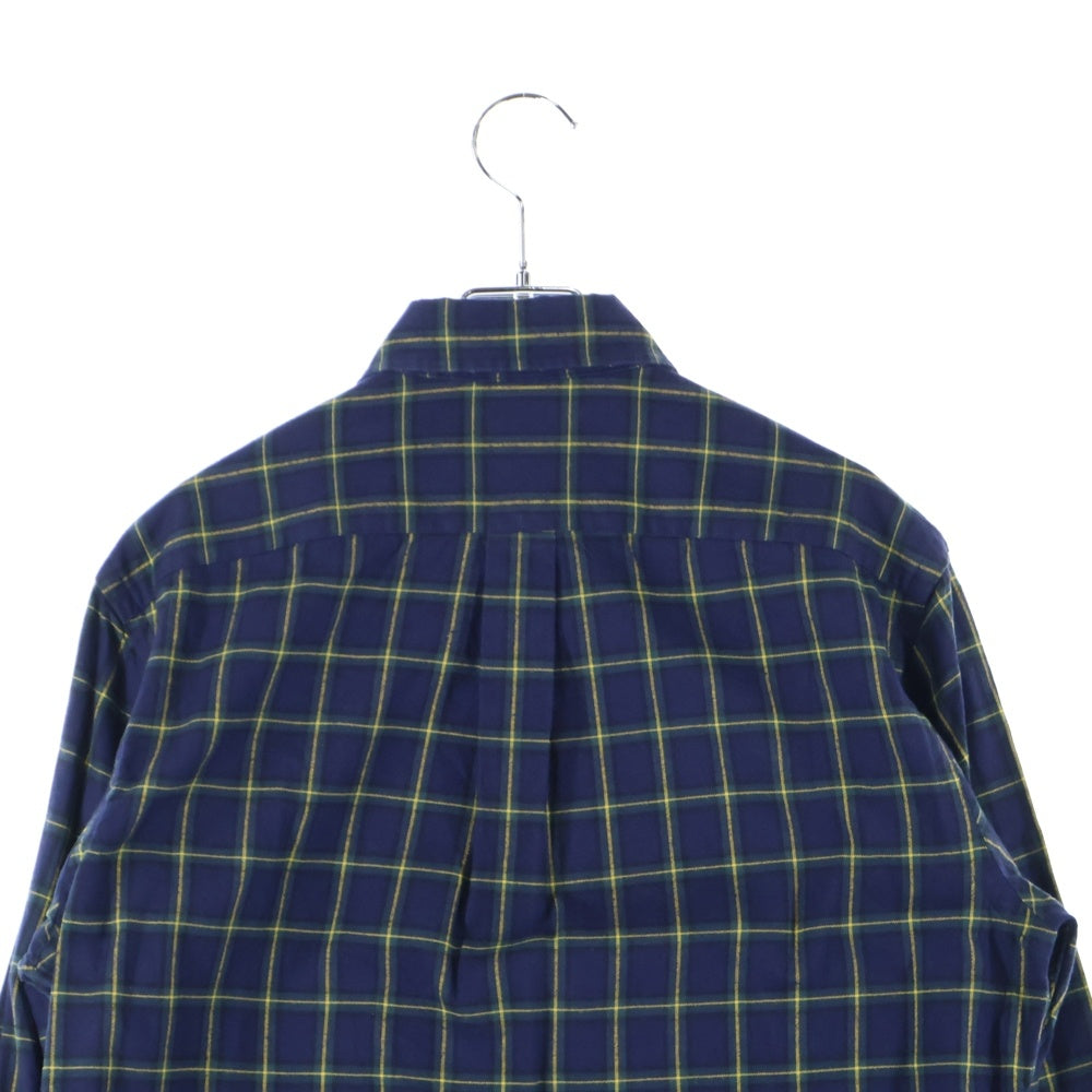 RALPH LAUREN(ラルフローレン) ブロックチェック ボタンダウン 長袖シャツ ネイビー/グリーン