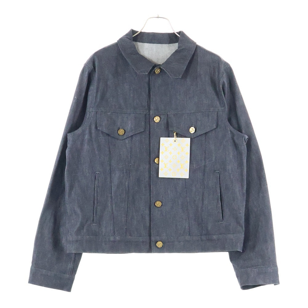 LOUIS VUITTON(ルイヴィトン) 21AW ステープルライン シャドーモノグラム デニムジャケット ブラック RM212Q E53 HLA55W
