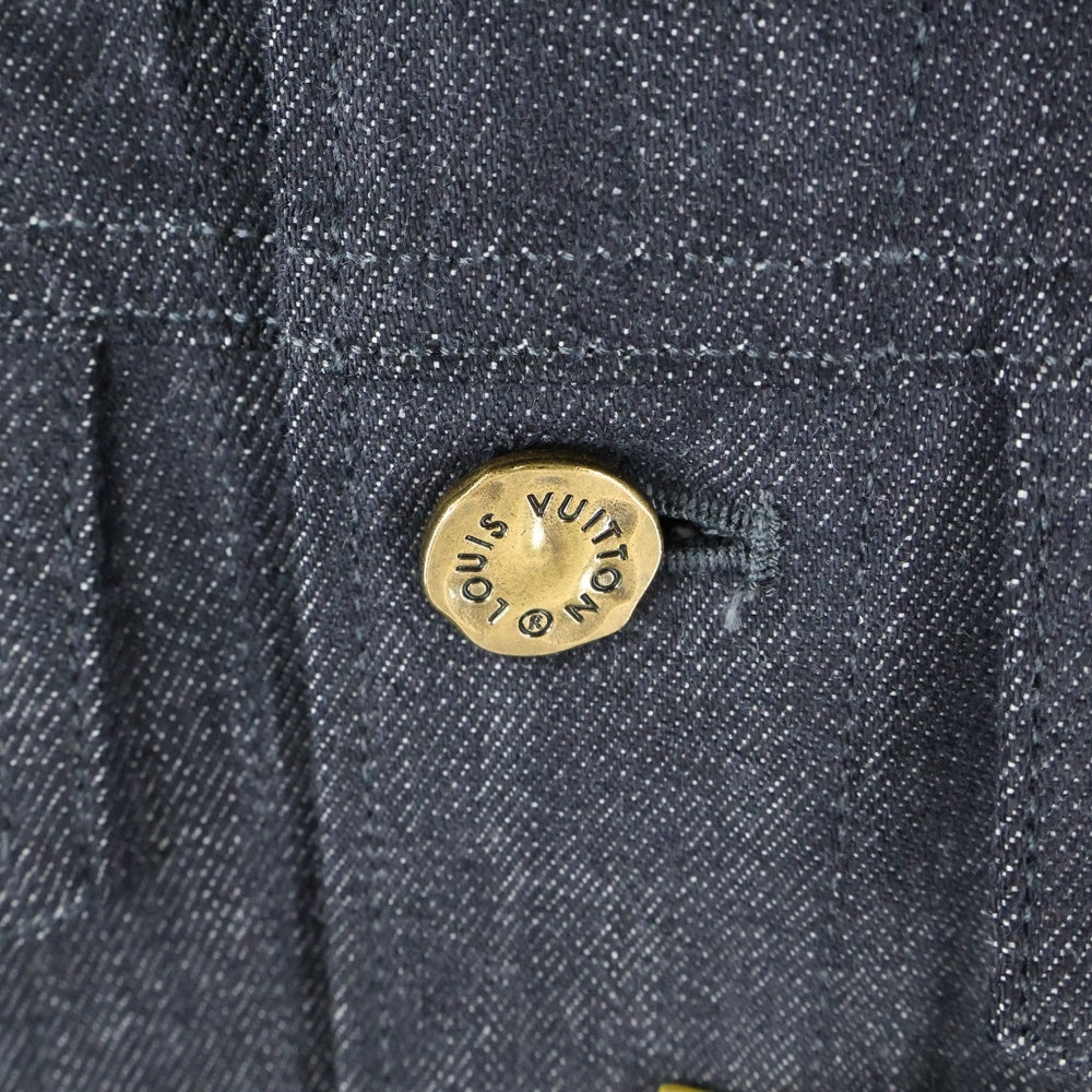 LOUIS VUITTON(ルイヴィトン) 21AW ステープルライン シャドーモノグラム デニムジャケット ブラック RM212Q E53 HLA55W