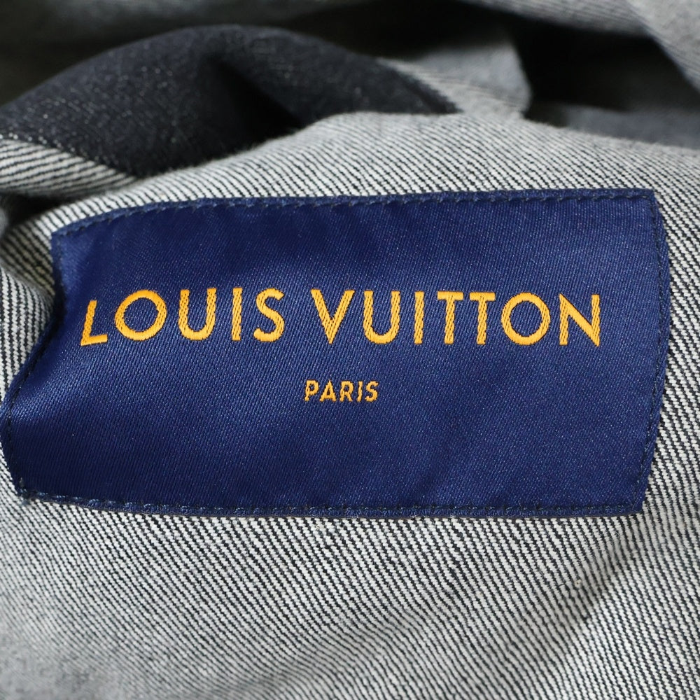 LOUIS VUITTON(ルイヴィトン) 21AW ステープルライン シャドーモノグラム デニムジャケット ブラック RM212Q E53 HLA55W