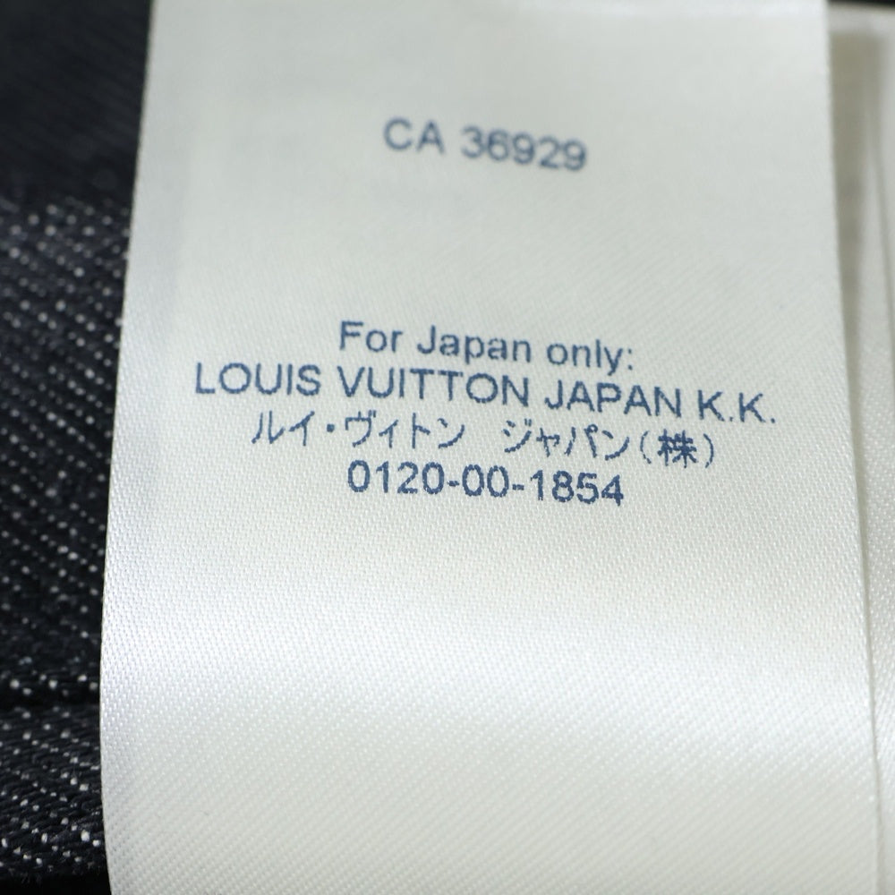 LOUIS VUITTON(ルイヴィトン) 21AW ステープルライン シャドーモノグラム デニムジャケット ブラック RM212Q E53 HLA55W