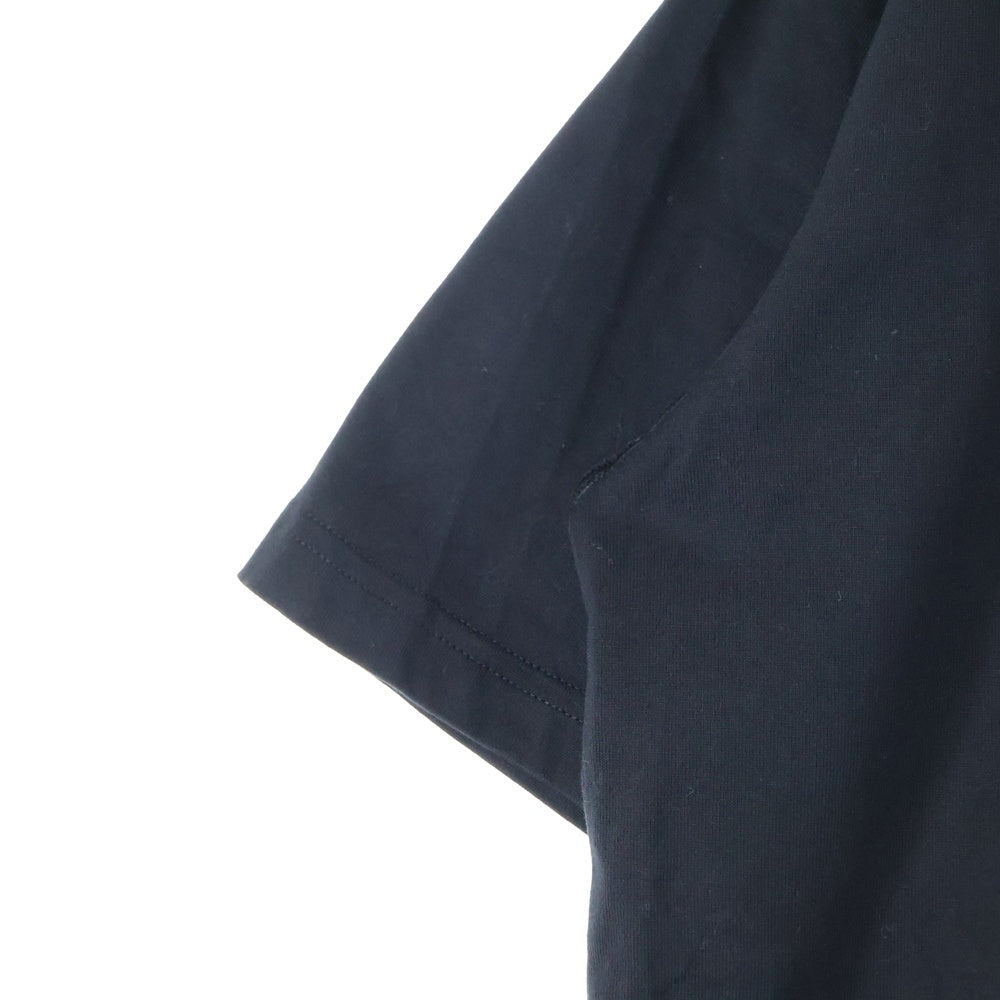 LOUIS VUITTON(ルイヴィトン) LVステッチプリント リバースロゴパッチ クルーネック半袖Tシャツ カットソー ブラック RM202M NPG HJY03W