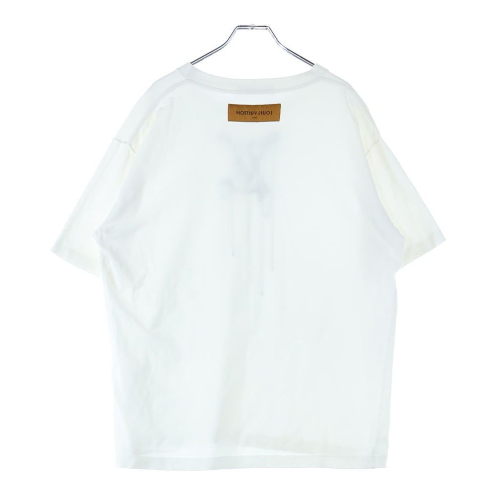 LOUIS VUITTON(ルイヴィトン) LVペンダント エンブロイダリー クルーネック半袖Tシャツ カットソー ホワイト RM201M JYH HIY12W