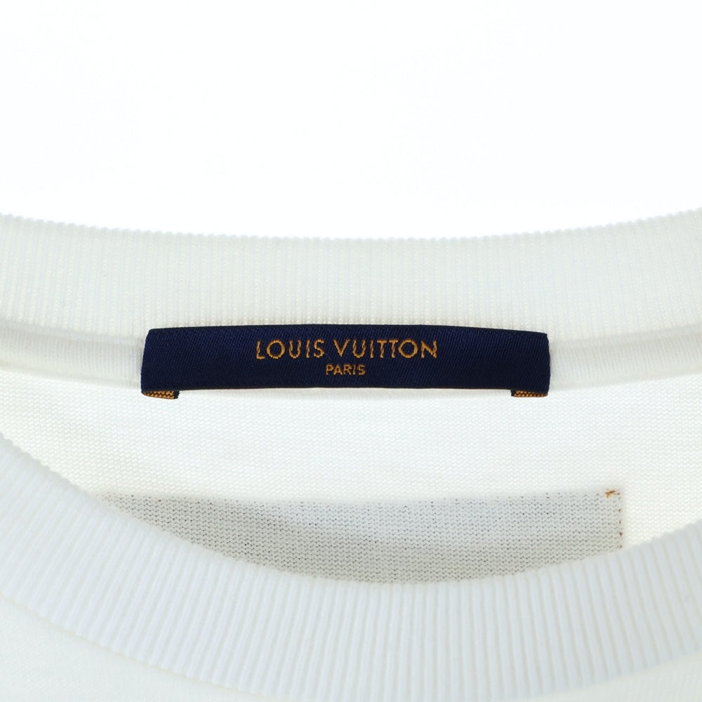 LOUIS VUITTON(ルイヴィトン) LVペンダント エンブロイダリー クルーネック半袖Tシャツ カットソー ホワイト RM201M JYH HIY12W