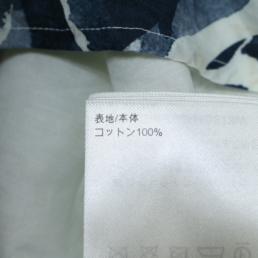 LOUIS VUITTON(ルイヴィトン) 24SS モノグラムフラワープリント 総柄 コットンポプリンシャツ ホワイト/ブルー RM241M FVO HQS13W