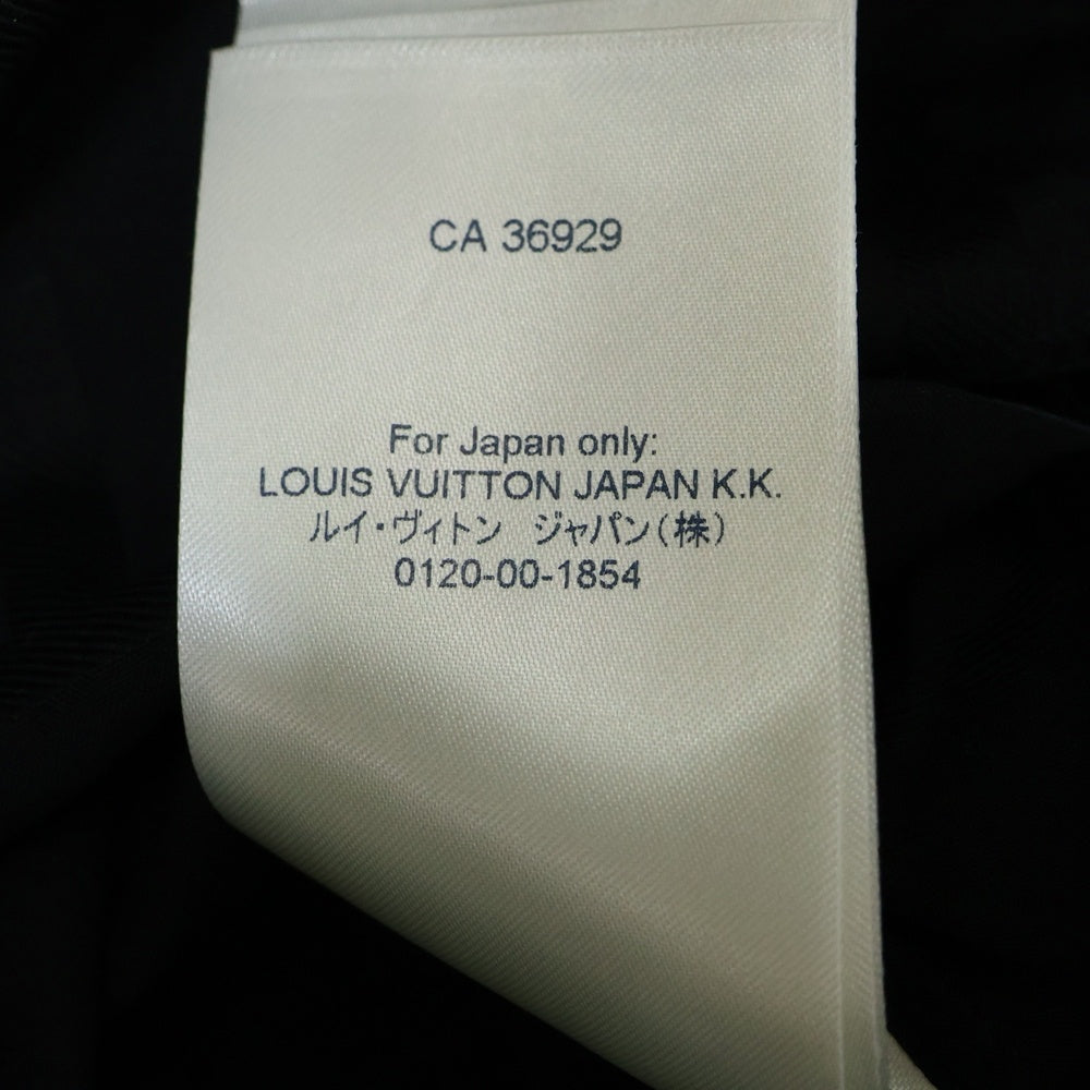 LOUIS VUITTON(ルイヴィトン) 21SS 総柄 英字プリント レギュラーカラーシャツ ブラック RM212M ET5 HLS17W