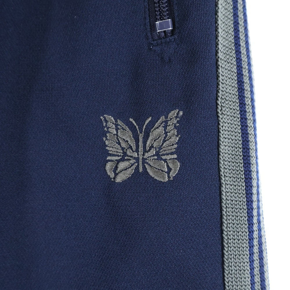 Needles(ニードルス) 21AW パピヨン刺繍 サイドライン トラックロングパンツ ネイビー J0222