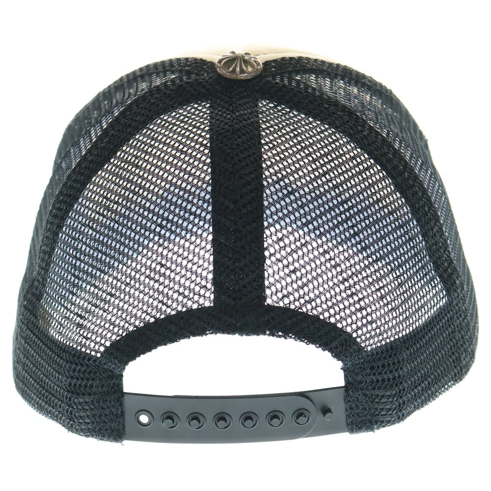CHROME HEARTS(クロムハーツ) TRUCKER CAP トラッカー メッシュ ベースボールキャップ 帽子 ブラック/ホワイト