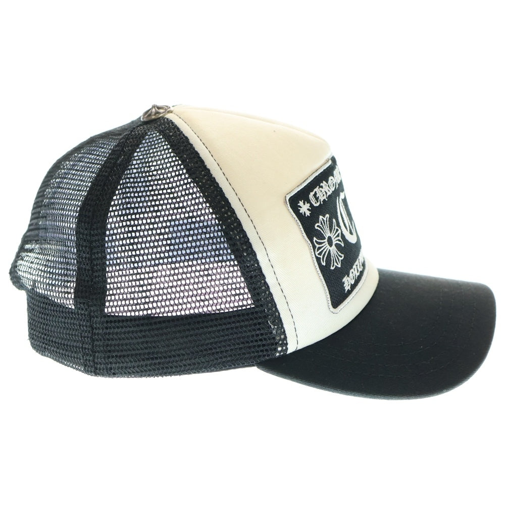 CHROME HEARTS(クロムハーツ) TRUCKER CAP トラッカー メッシュ ベースボールキャップ 帽子 ブラック/ホワイト