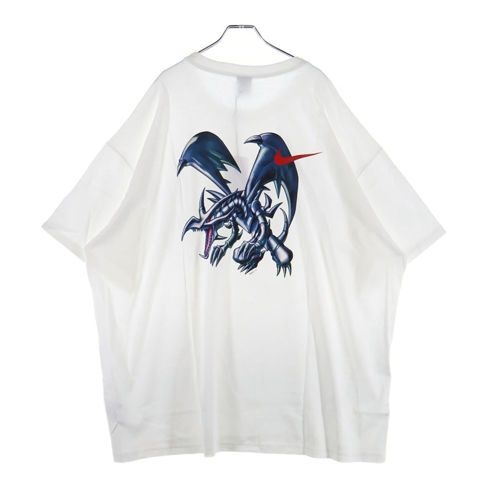 NIKE(ナイキ) ×Yu-Gi-Oh SOLO SWOOSH TEE ソロ スウォッシュ ロゴプリント クルーネック半袖Tシャツ カットソー ホワイト IO7985-100