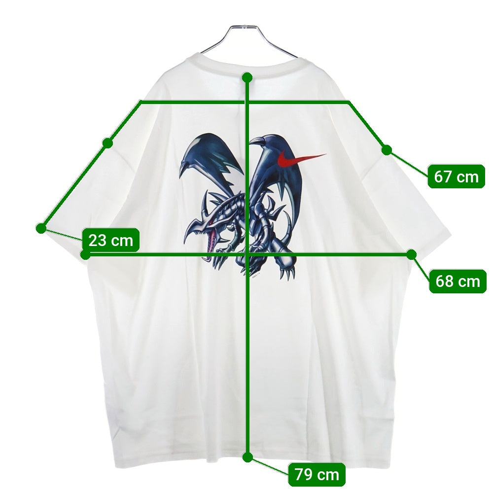 NIKE(ナイキ) ×Yu-Gi-Oh SOLO SWOOSH TEE ソロ スウォッシュ ロゴプリント クルーネック半袖Tシャツ カットソー ホワイト IO7985-100
