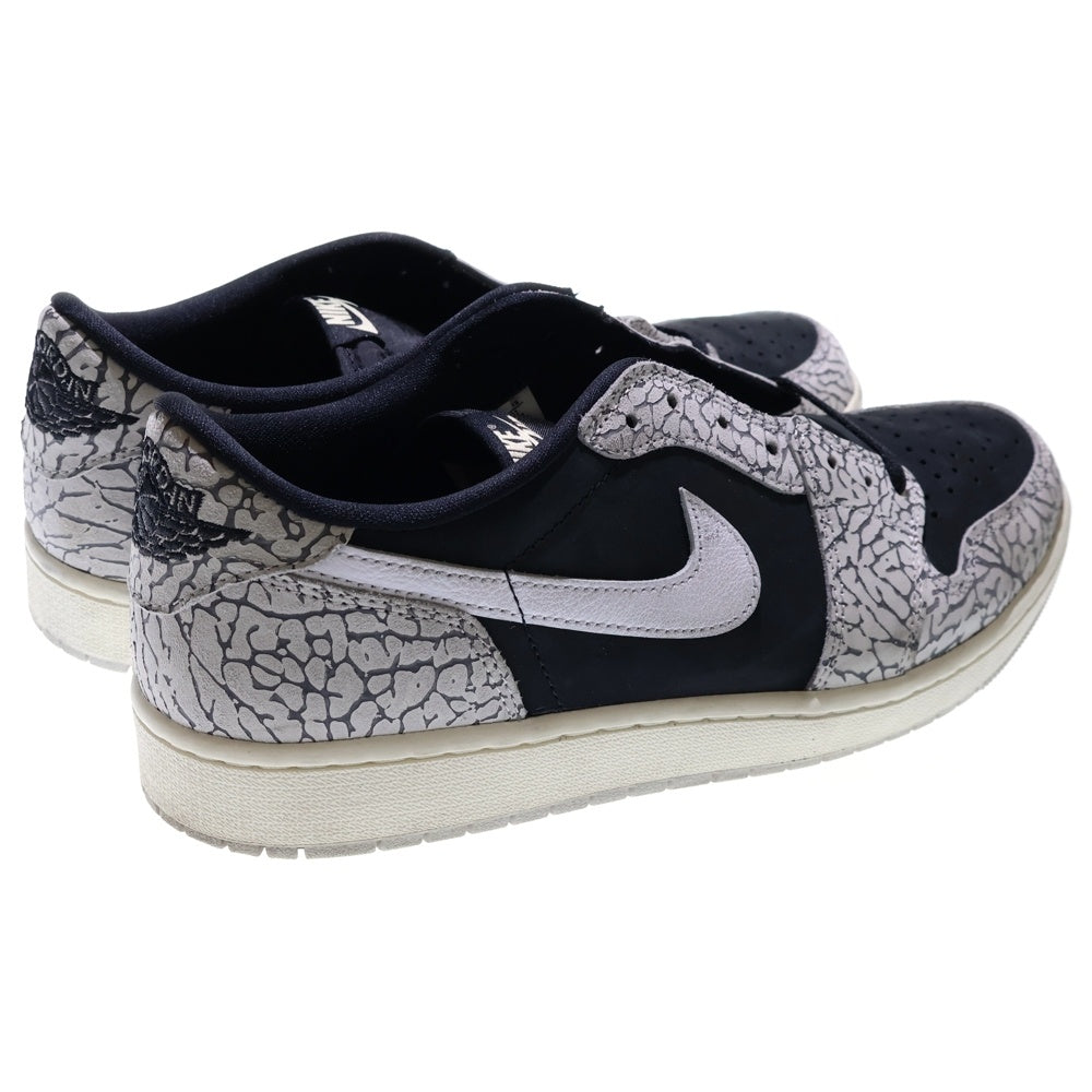 NIKE(ナイキ) AIR JORDAN 1 RETRO LOW OG Black Toe エアジョーダン1 レトロ ロー OG ローカットスニーカー ブラック/グレー US12.5/30.5cm CZ0790-001