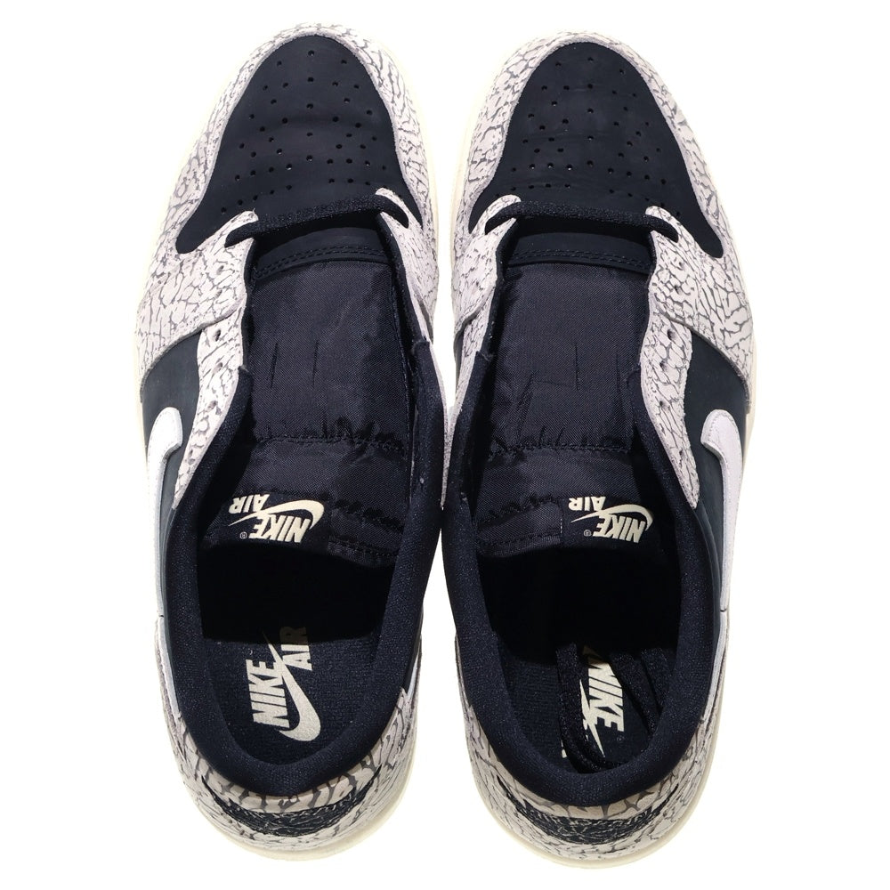 NIKE(ナイキ) AIR JORDAN 1 RETRO LOW OG Black Toe エアジョーダン1 レトロ ロー OG ローカットスニーカー ブラック/グレー US12.5/30.5cm CZ0790-001