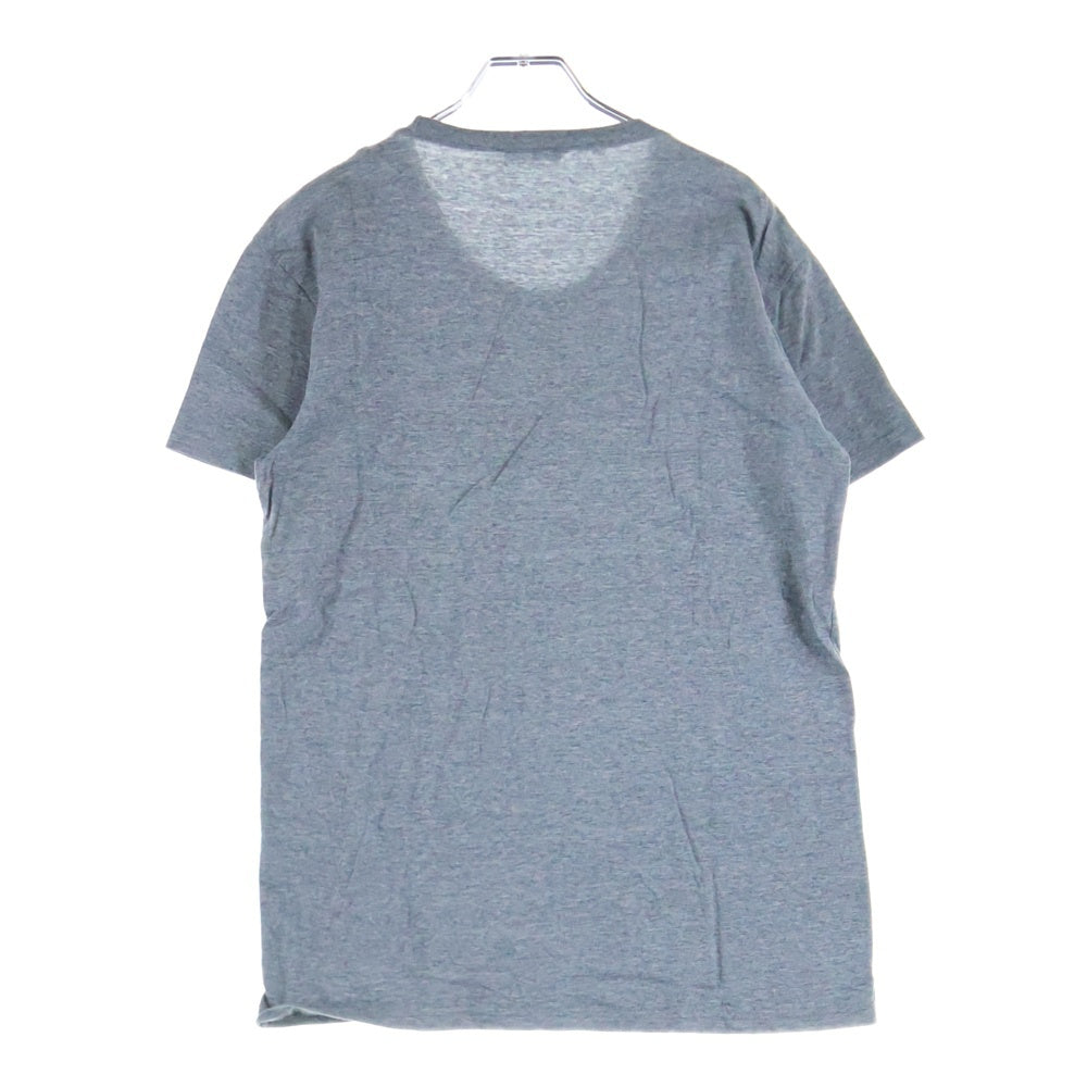 Dior HOMME(ディオールオム) 09AW メッセージプリント コットン クルーネック 半袖Tシャツ カットソー グレー